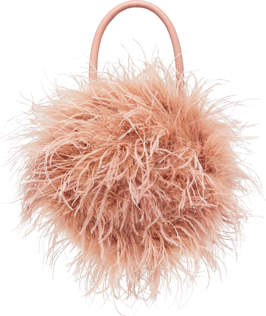 Loeffler Randall Zadie Ostrich Feather Top Handle Bag