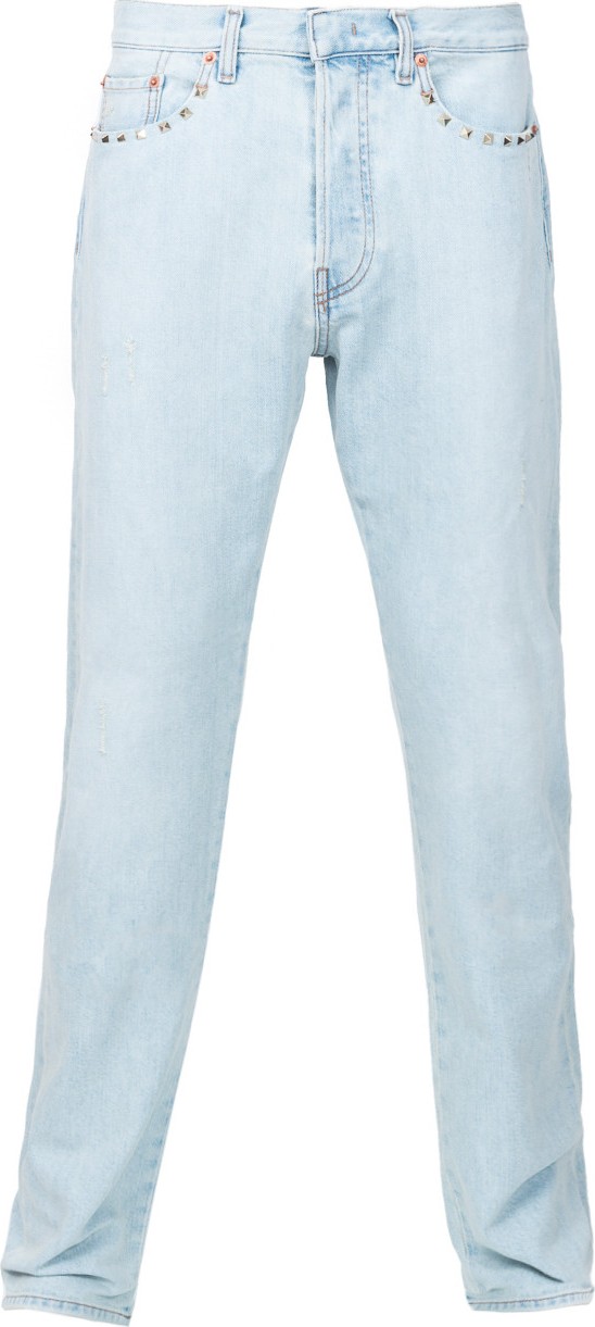 Valentino studs detail slim jeans
