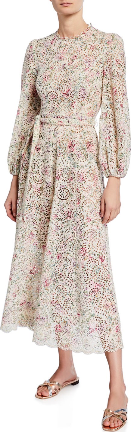 Zimmermann Honour High-Neck Maxi Dress