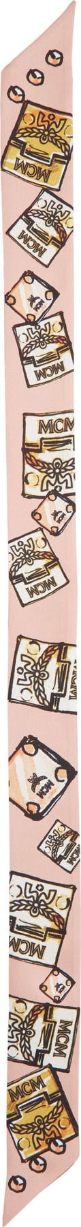 MCM Laurel Rock Silk Twill Neck Scarf
