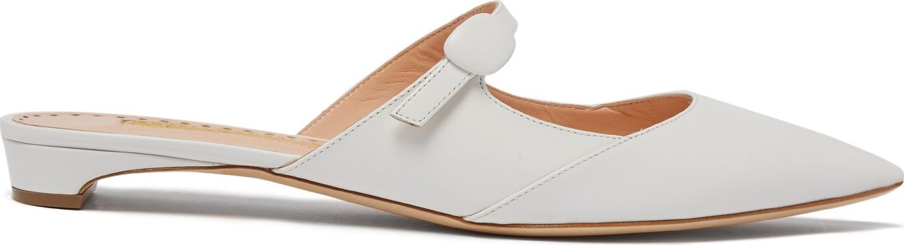 Rupert Sanderson Blanche point-toe leather mules