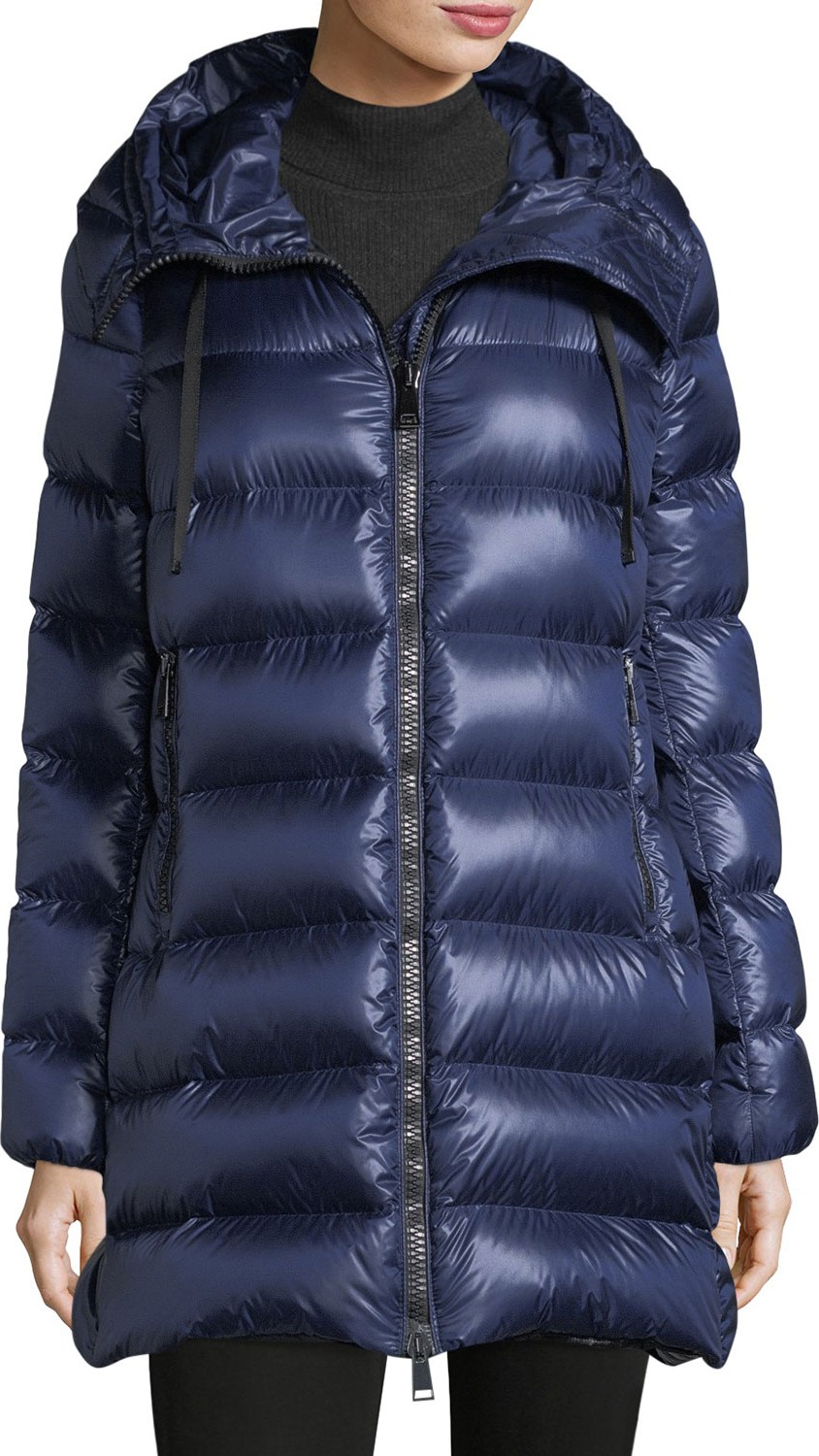 Moncler Suyen Hooded Zip Coat