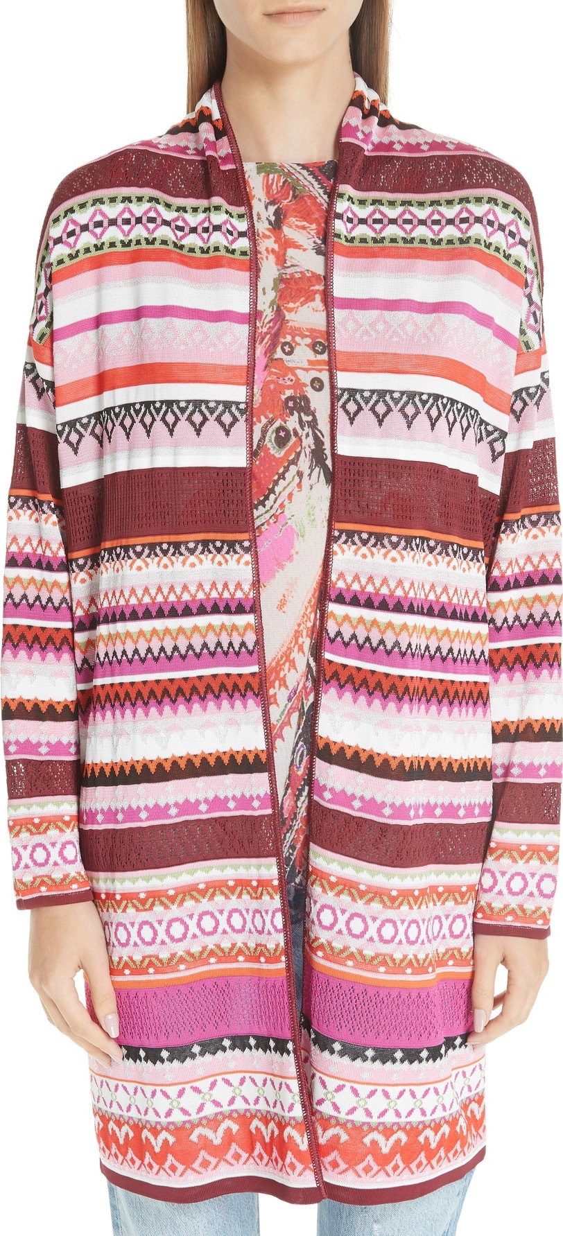 Fuzzi Knit Shawl Collar Cardigan