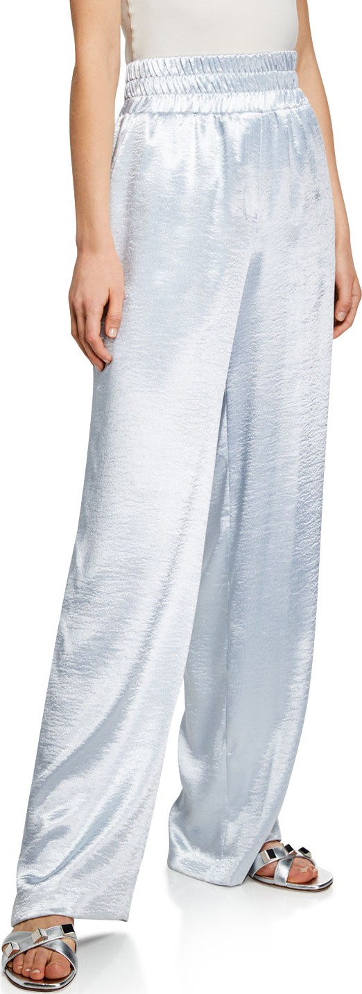 Cinq A Sept Kylie Satin High-Rise Pants