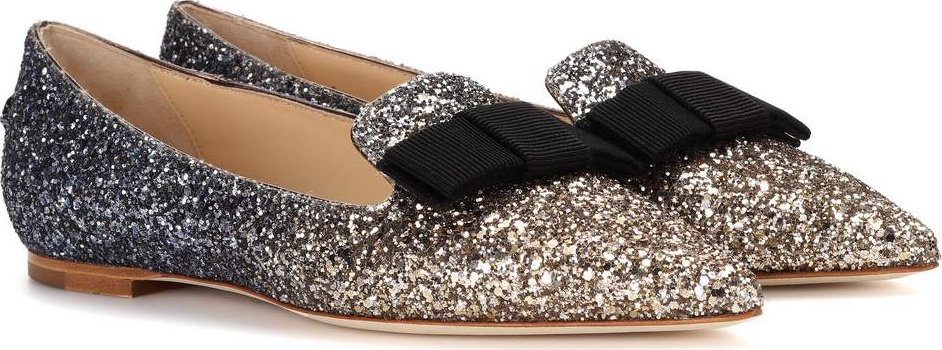 Jimmy Choo Exclusive to mytheresa – Gala glitter ballerinas