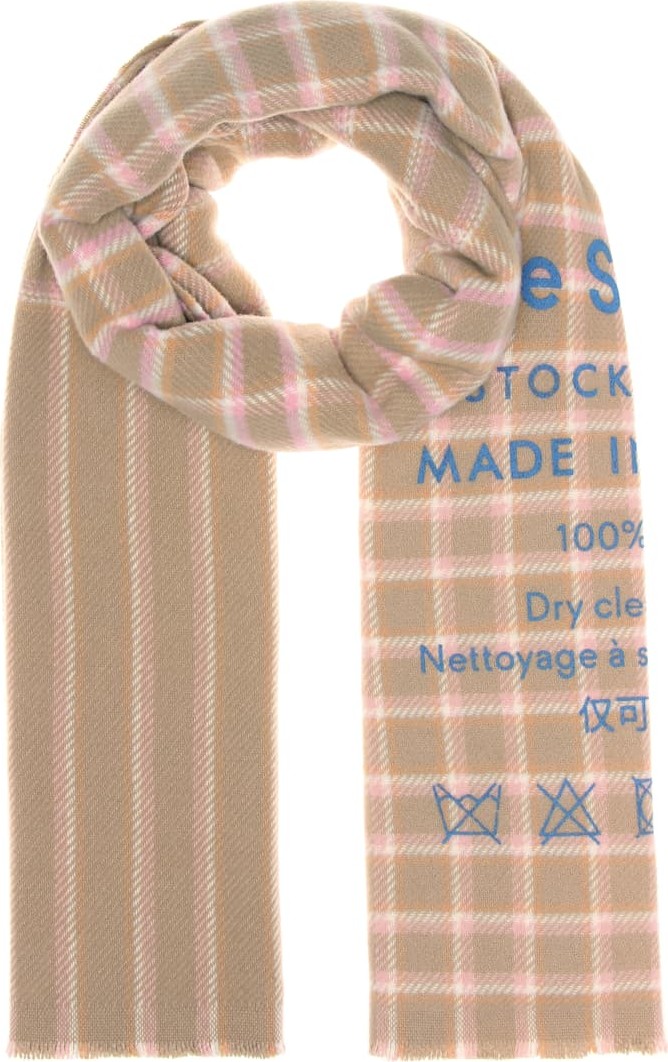 Acne Studios Cassiar checked wool scarf