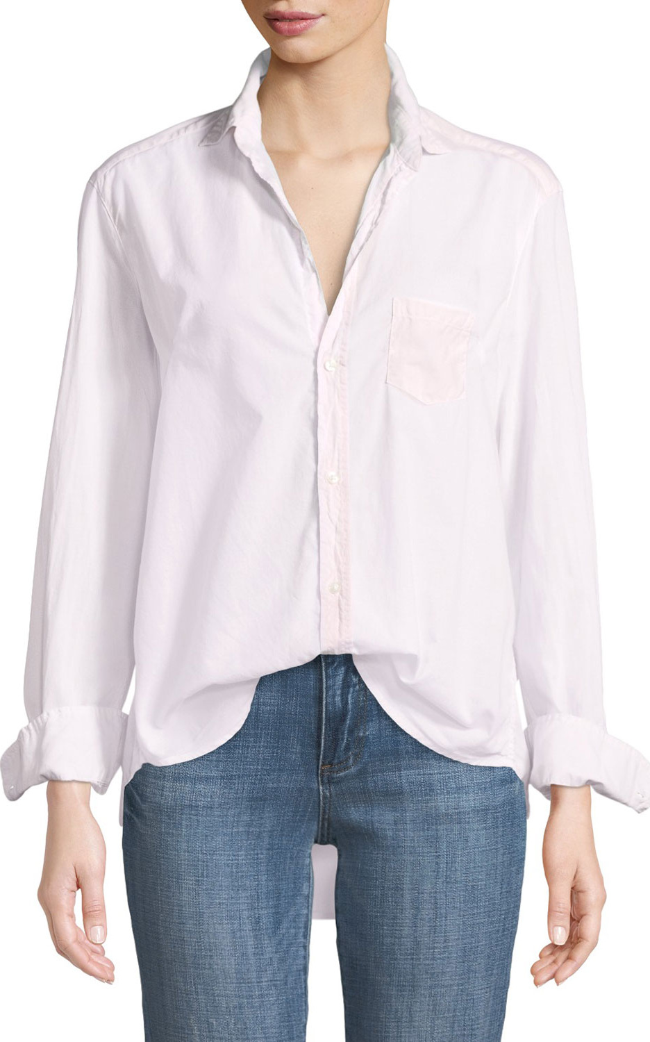 Frank & Eileen Eileen Button-Front Shirt, Light Pink
