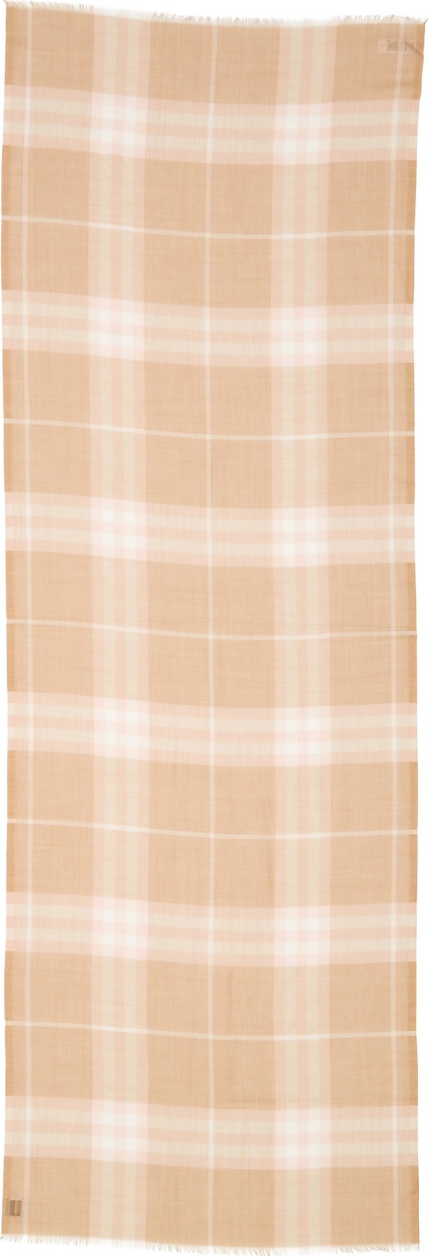 Burberry London England Giant Check Wool & Silk Scarf