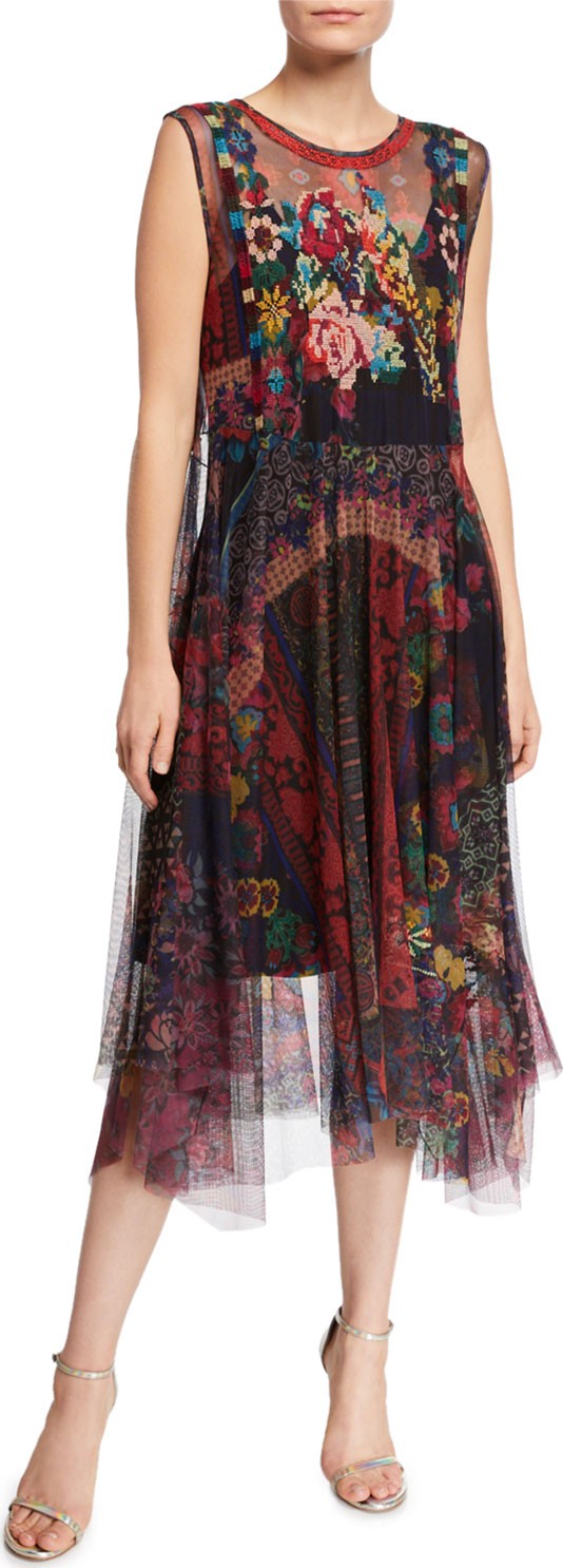 Johnny Was Accalia Mesh Dress