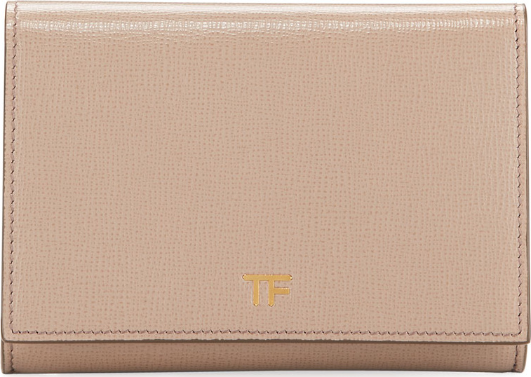 TOM FORD Saffiano Flap Line Wallet