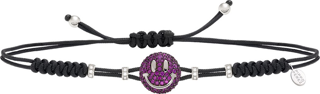 Pippo Perez 18k Ruby Smile Pull-Cord Bracelet