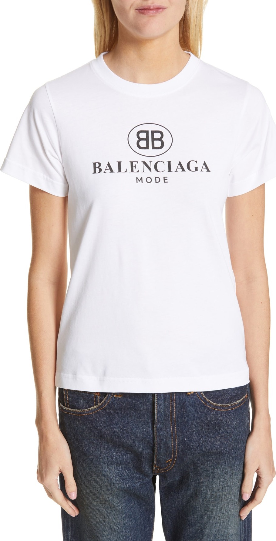 Balenciaga Double-B Logo Tee