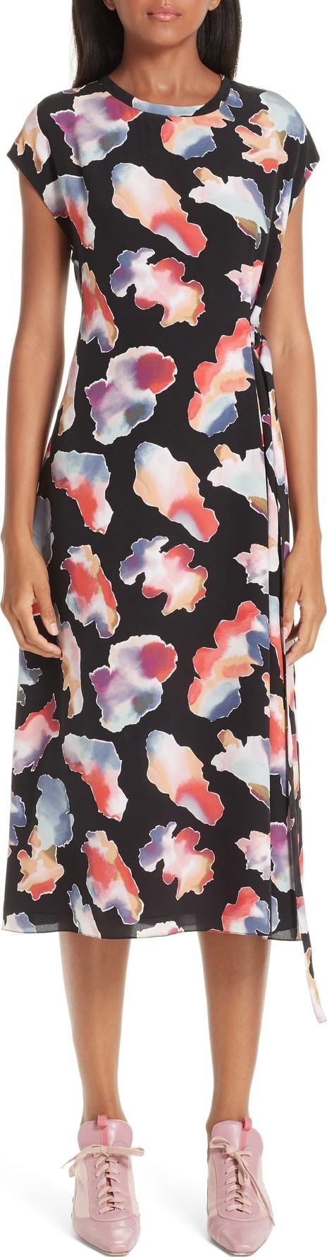 Sies Marjan Quinta Tie Dye Print Silk Dress