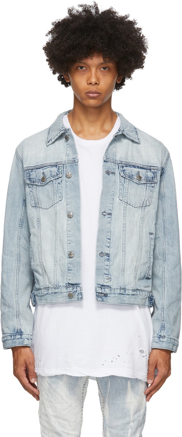 Ksubi Blue Classic Denim Jacket