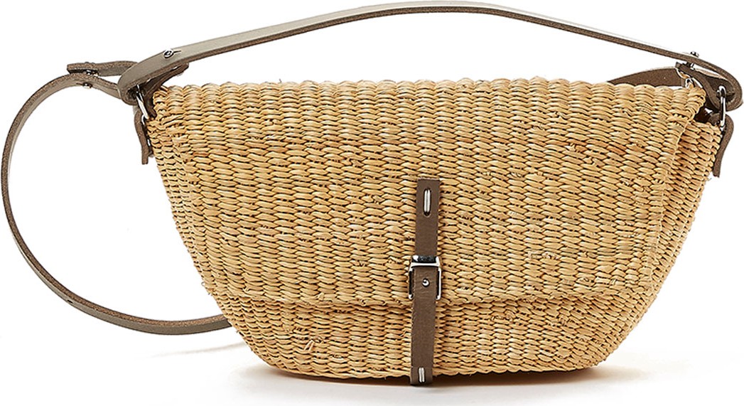 Muun Stone Woven Crossbody Bag