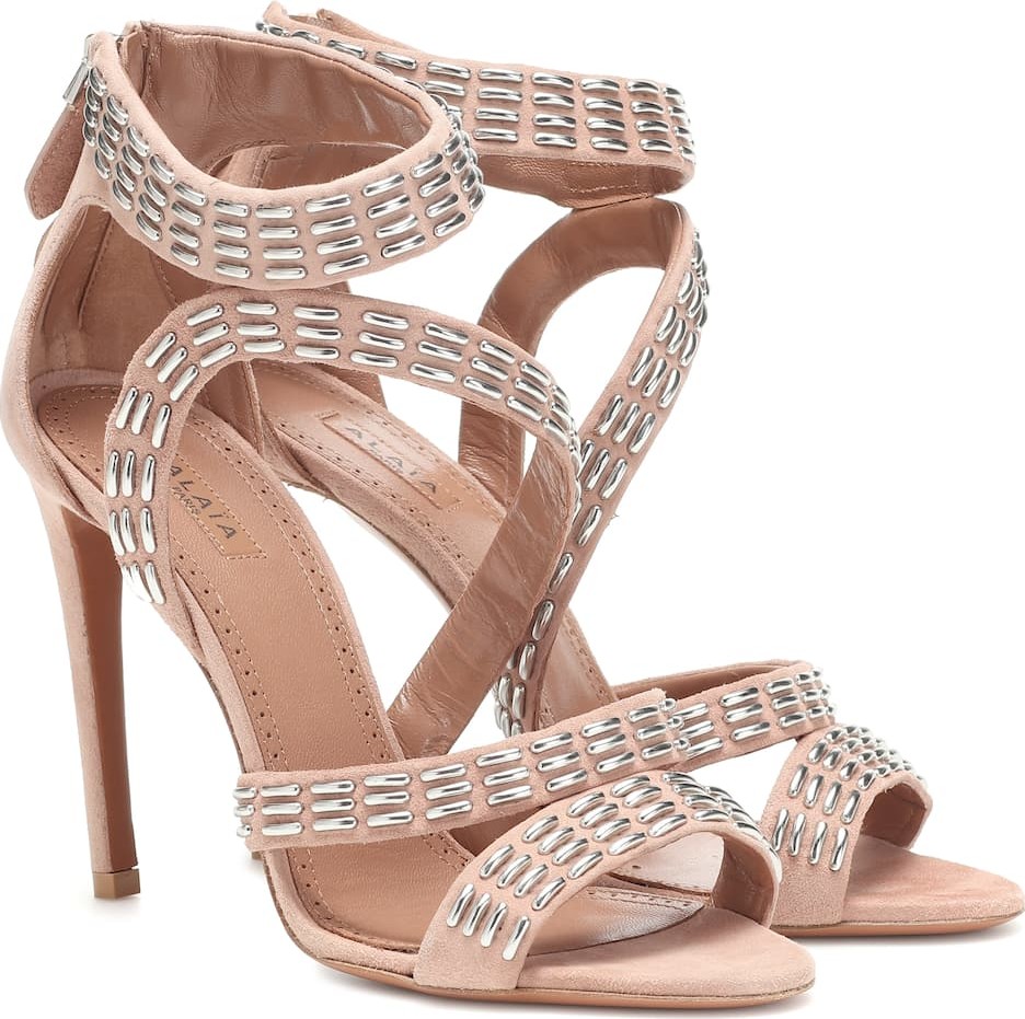 Alaïa Embellished suede sandals