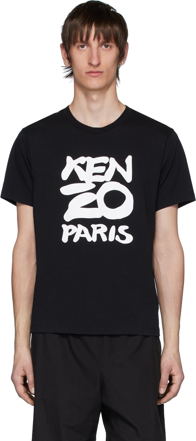 KENZO Black 'Kenzo Paris' T-Shirt