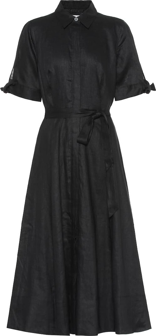 Equipment Irenne linen shirt dress