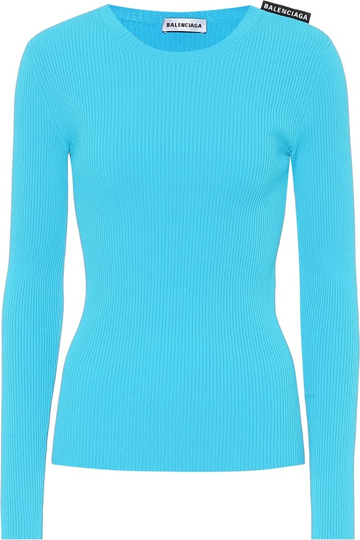 Balenciaga Technical ribbed-knit top