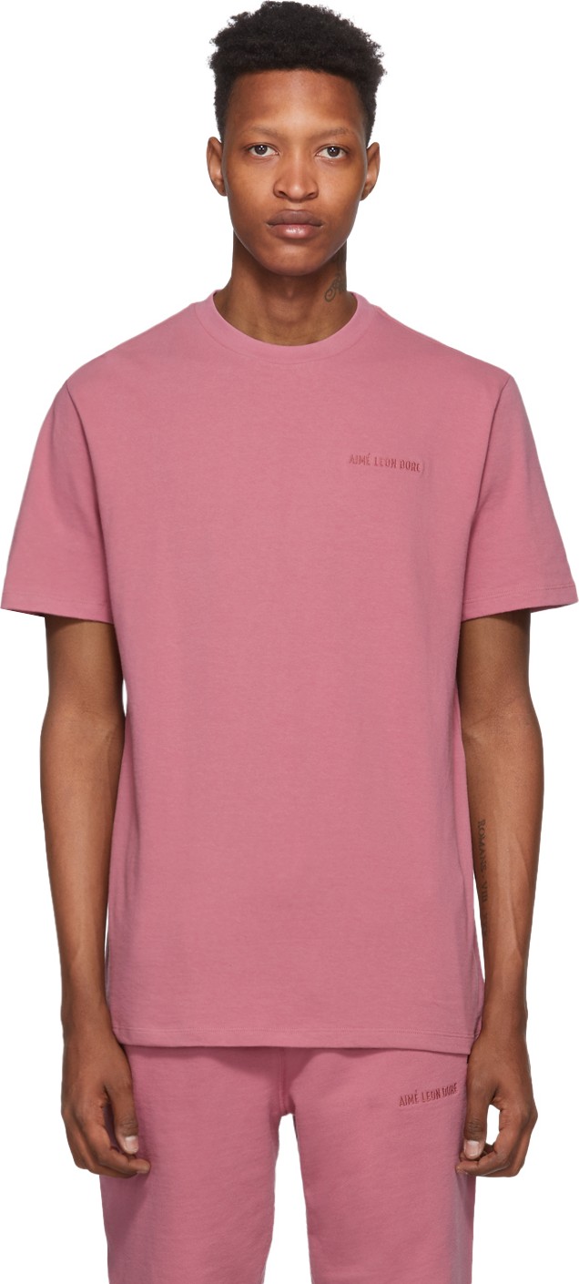 Aimé Leon Dore Pink Logo T-Shirt