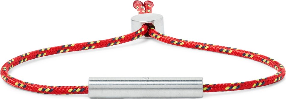 Alice Made This Charlie Striped Cord and Stainless Steel Bracelet