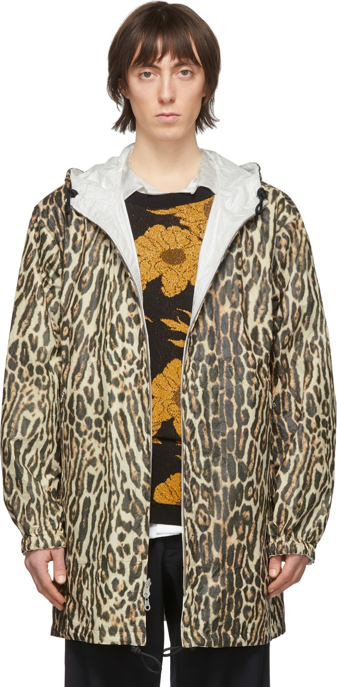 Dries Van Noten Reversible Brown & White Ocelot Jacket