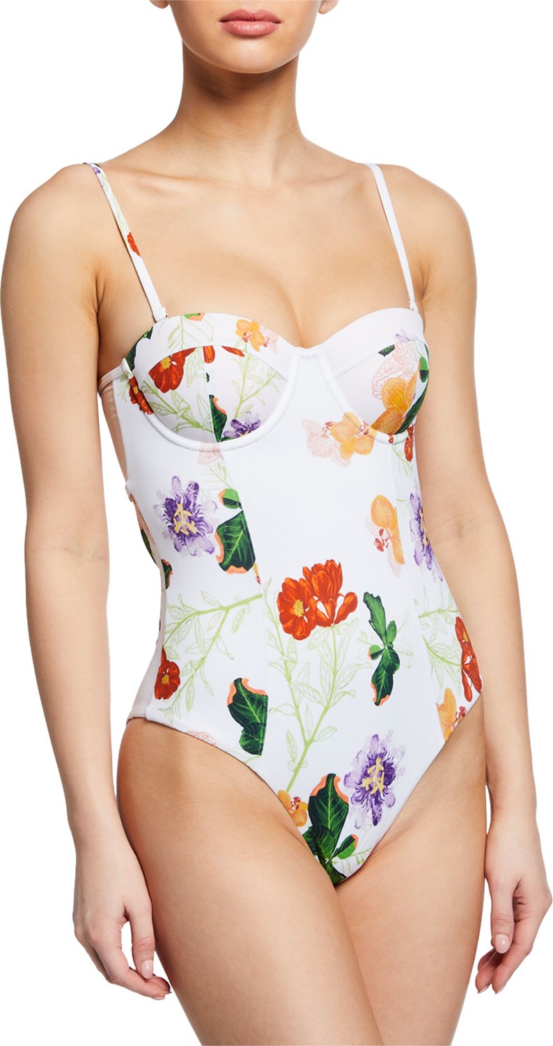 VERANDAH Lizzie Printed Bustier One-Piece Swimsuit