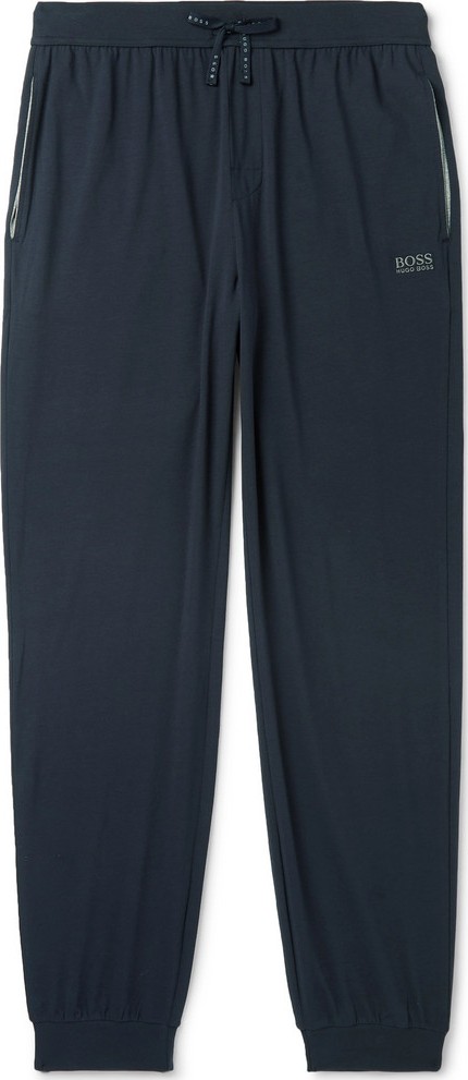 HUGO BOSS Tapered Stretch-Cotton Jersey Sweatpants