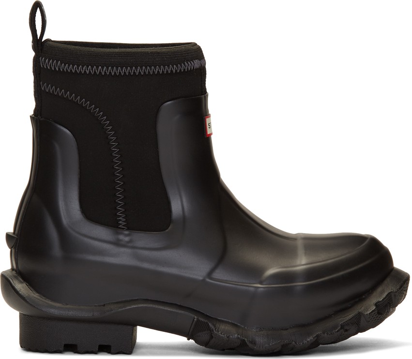 Stella McCartney Black Hunter Edition Rain Boots