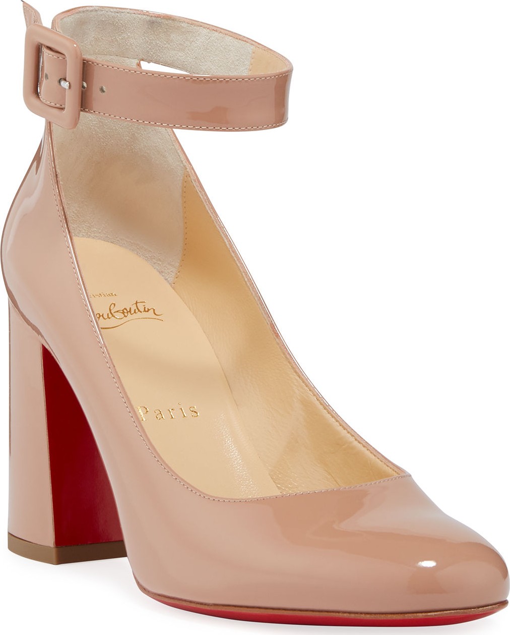 Christian Louboutin Soval Patent Red Sole Pumps