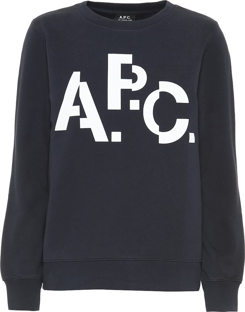 A.P.C. Misaligned cotton sweatshirt