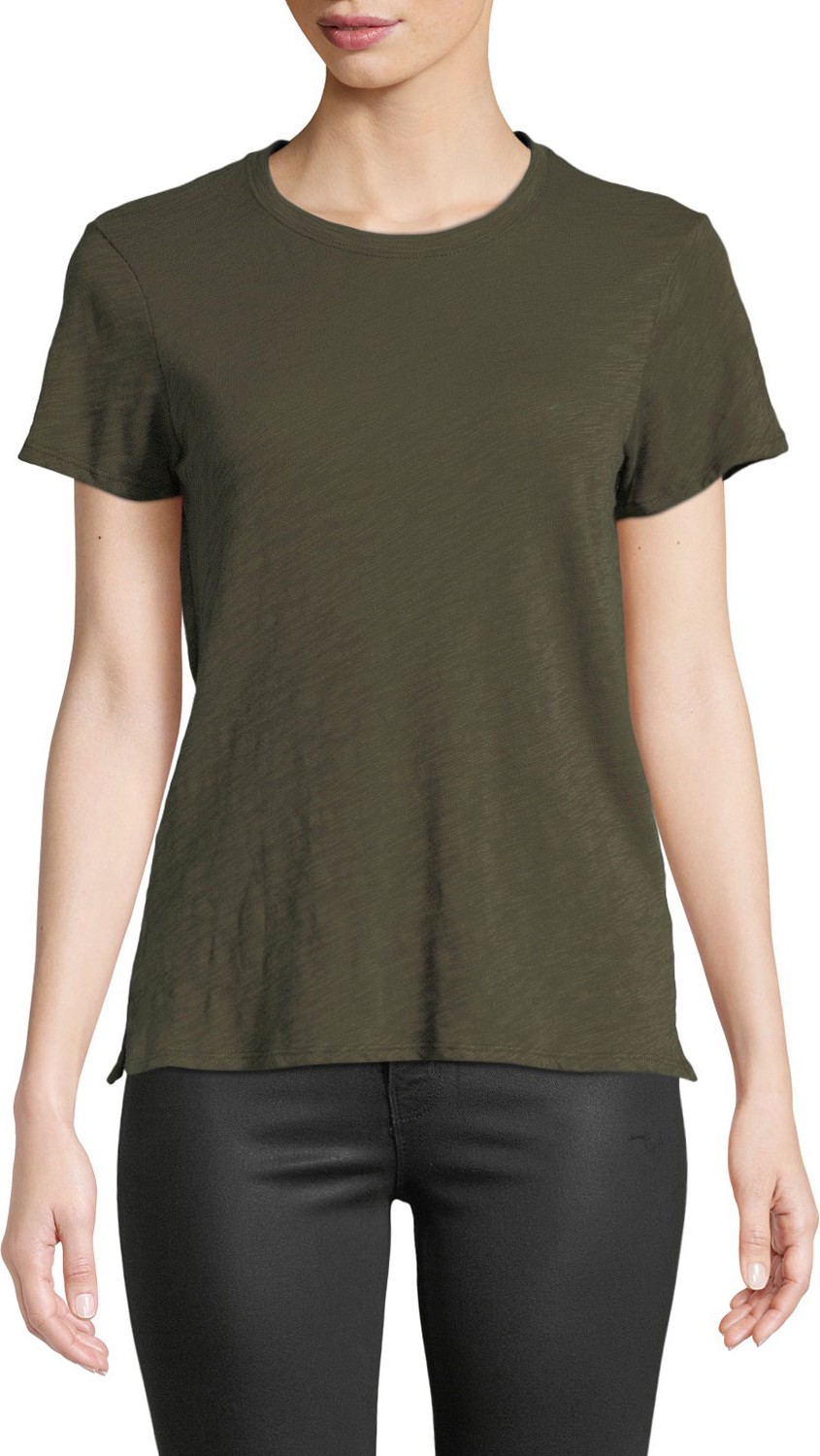 ATM Anthony Thomas Melillo Schoolboy Cotton Crewneck Tee