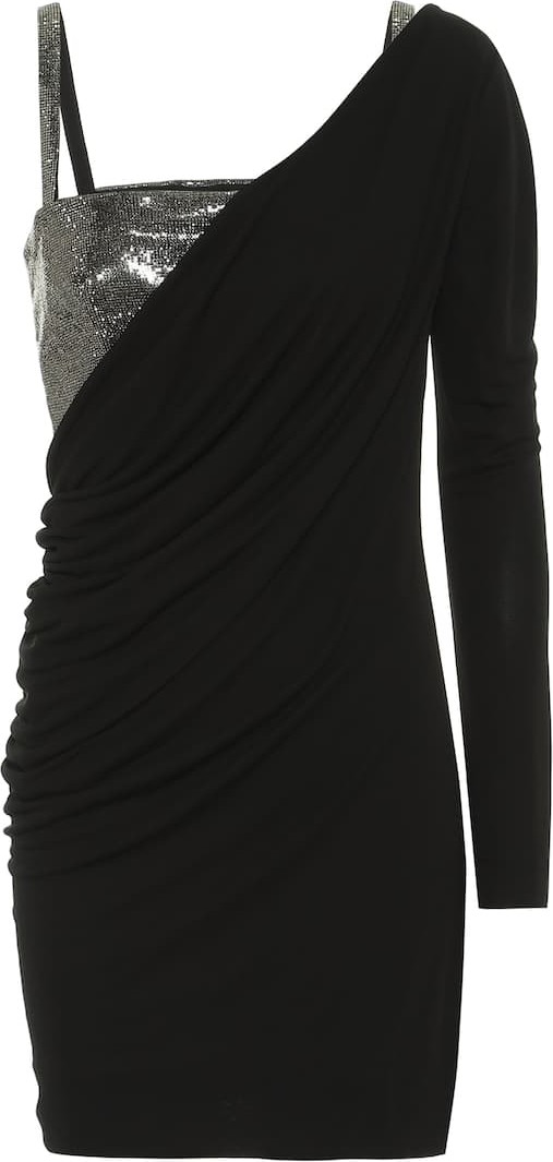 Philosophy Di Lorenzo Serafini Embellished stretch-jersey minidress