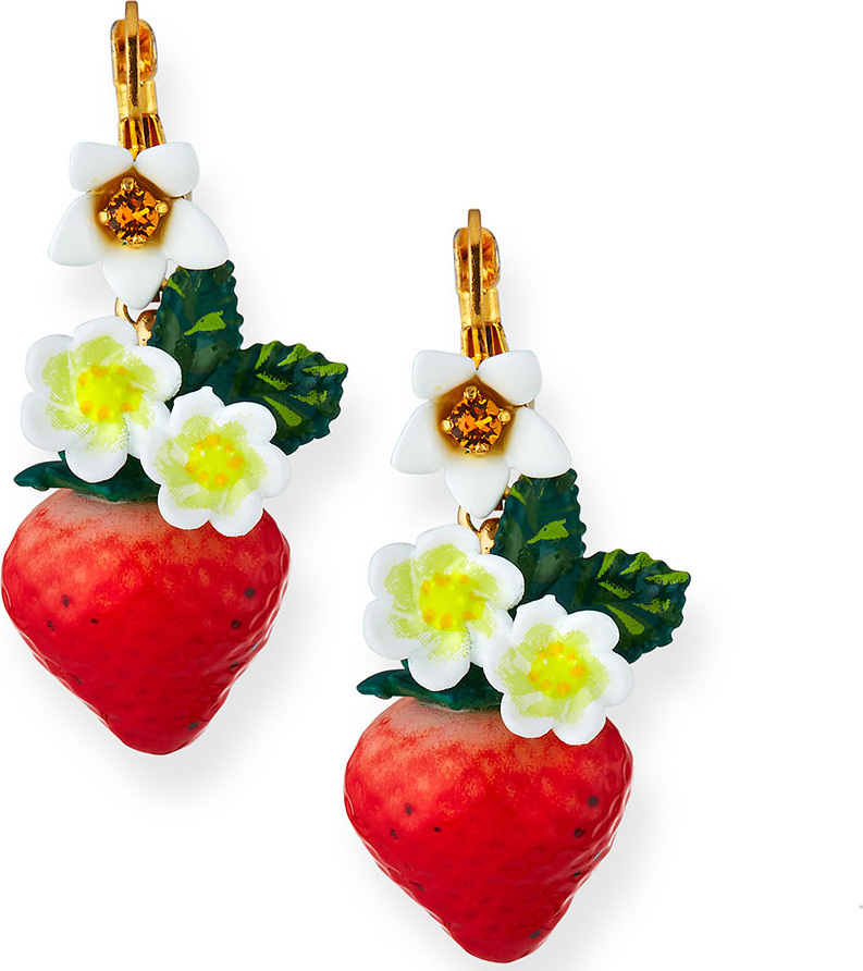 Dolce & Gabbana Crystal Strawberry Earrings