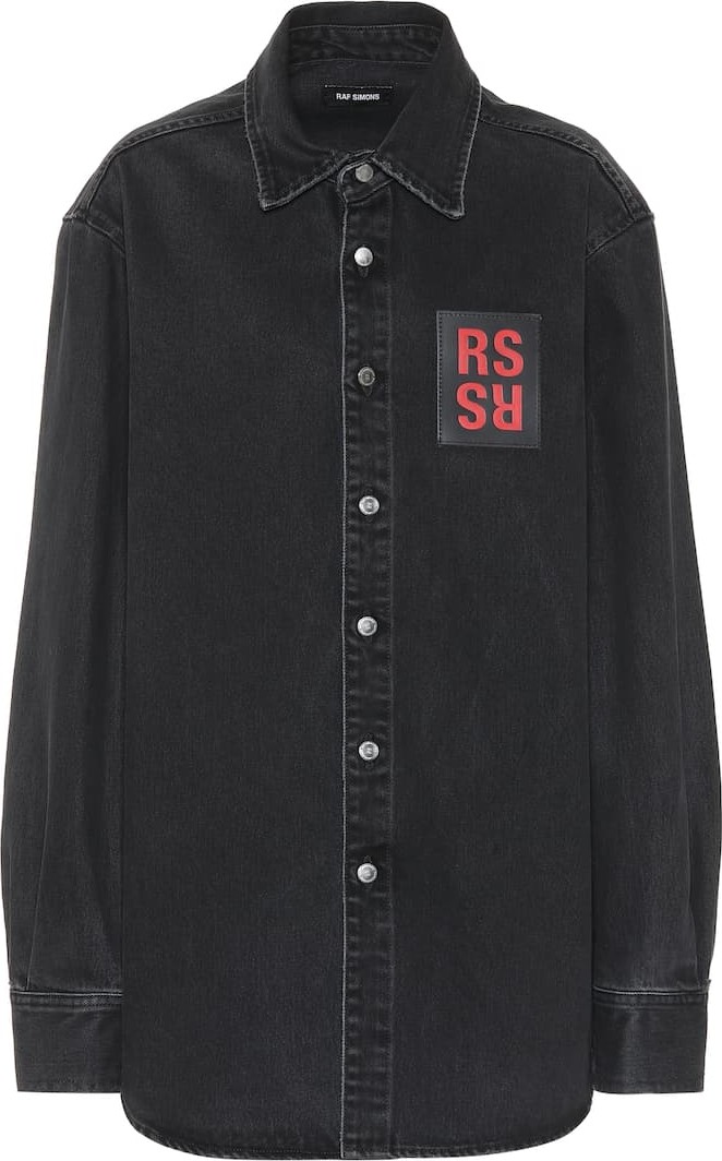 Raf Simons Logo denim shirt