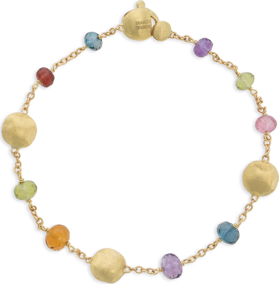Marco Bicego Africa 18k Mixed Gemstone Bracelet