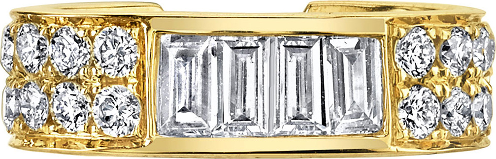 Anita Ko 18k Gold Baguette & Diamond Ear Cuff (Single)
