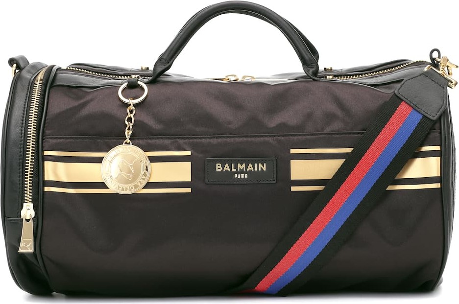 PUMA x Balmain barrel shoulder bag