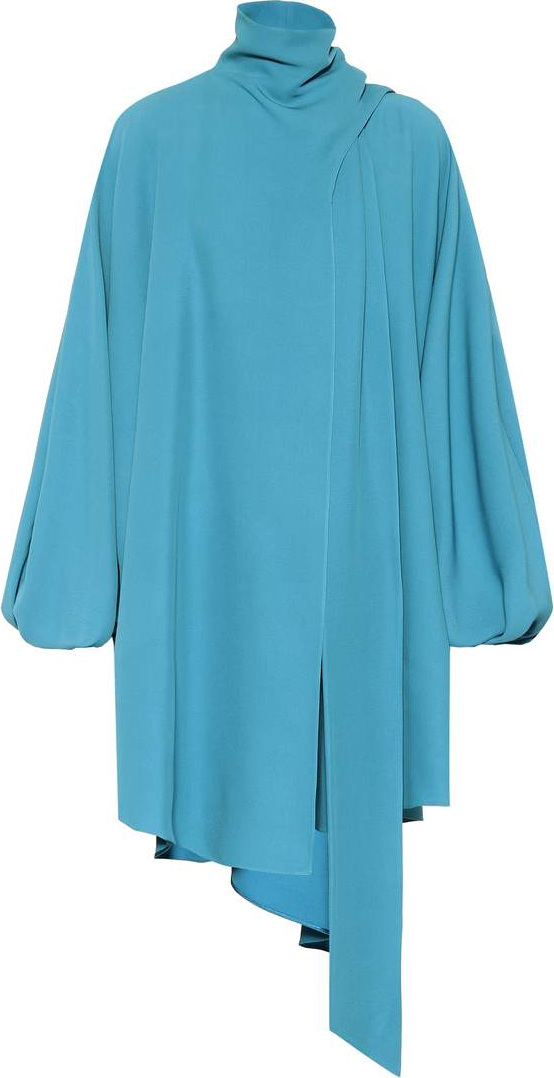 Valentino Asymmetric silk cady top