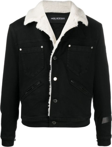Neil Barrett - Shearling lining denim jacket Neil Barrett - Shearling lining denim jacket