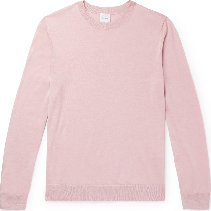Paul Smith Embroidered Merino Wool and Silk-Blend Sweater