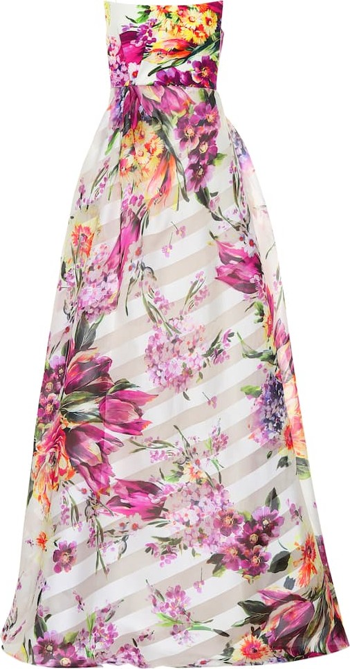 Alex Perry Camille floral crêpe gown