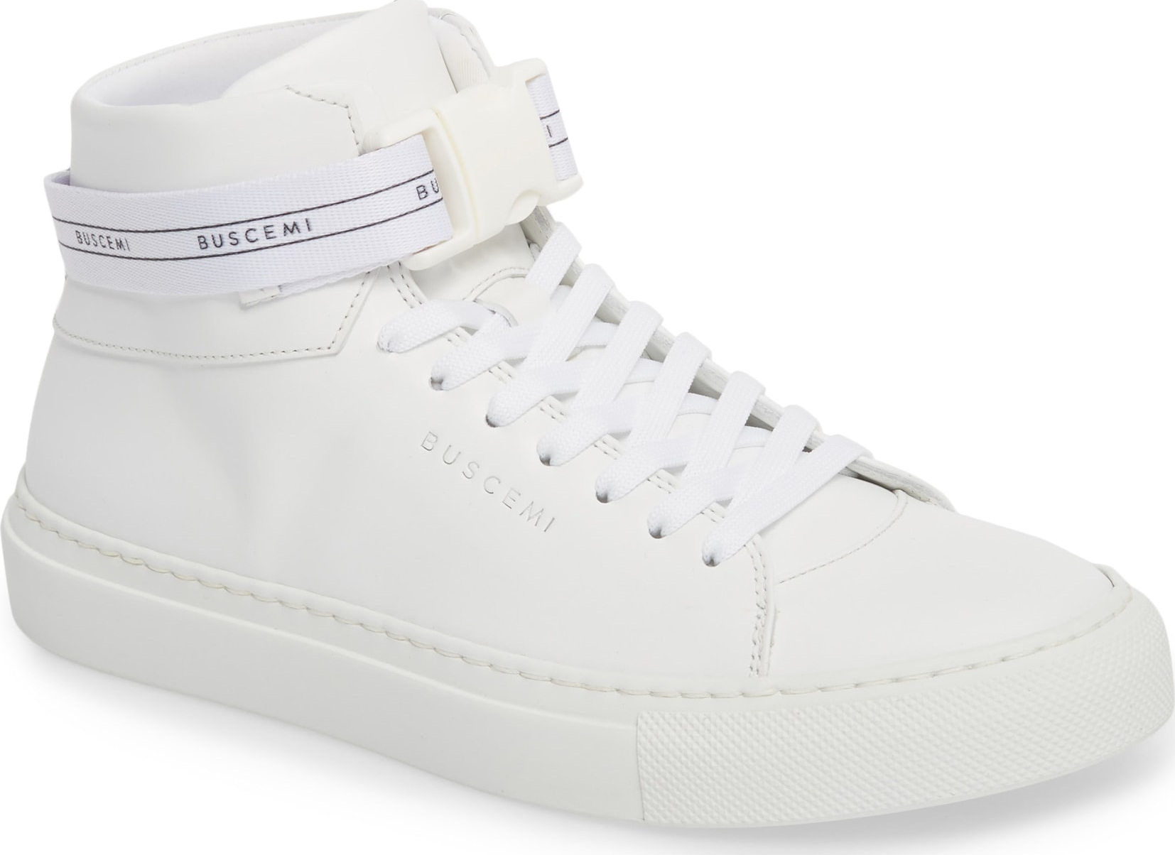 Buscemi Logo Strap High Top Sneaker