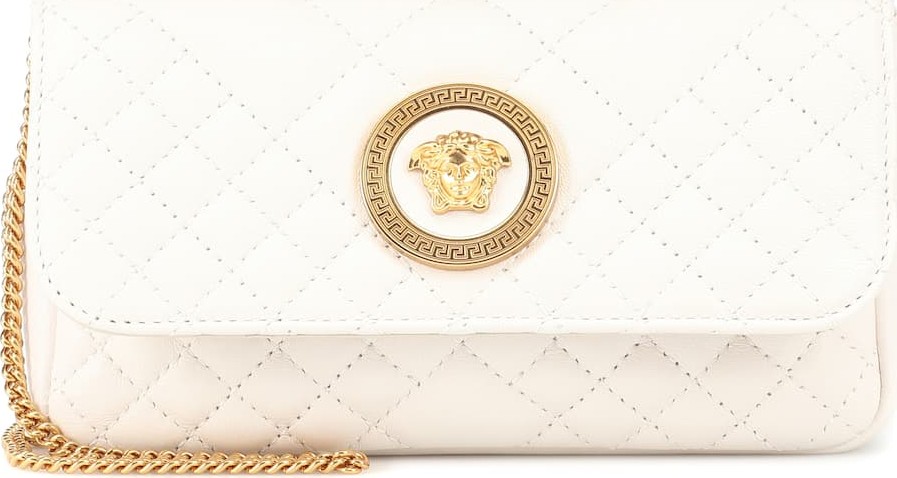 Versace Quilted Medusa leather shoulder bag