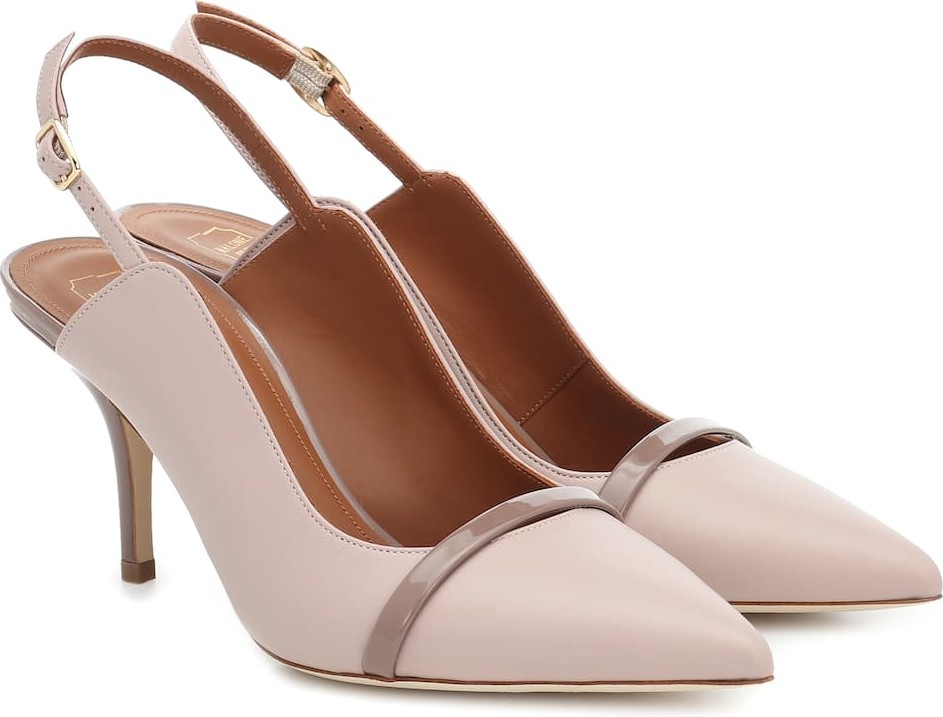 Malone Souliers Marion 70 leather slingback pumps