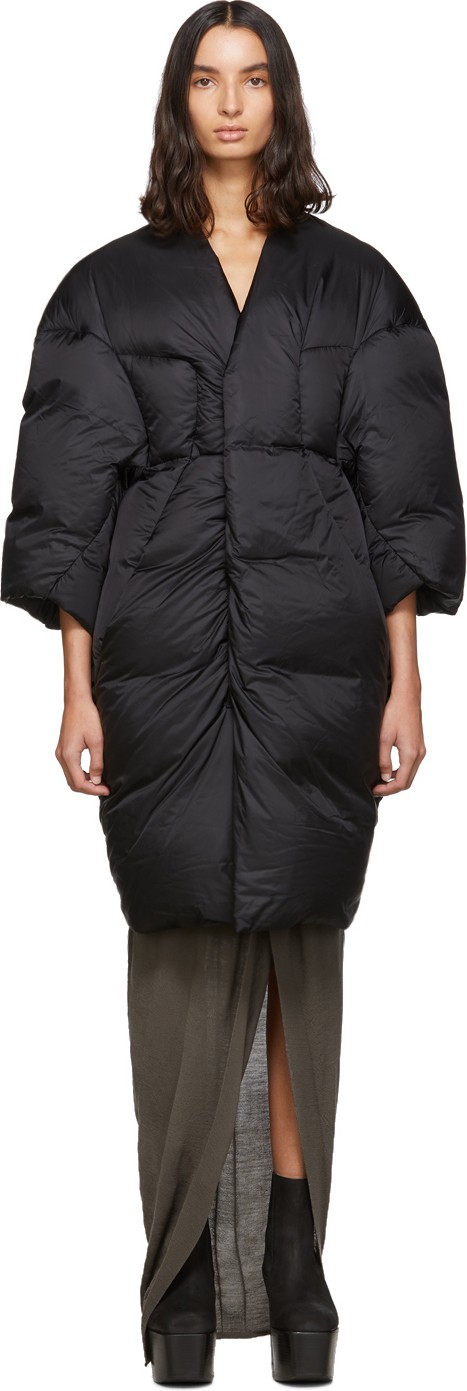 Rick Owens Black Down CJ Coat