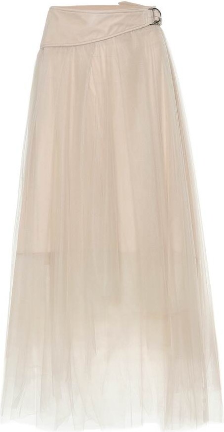 Brunello Cucinelli Tulle midi skirt