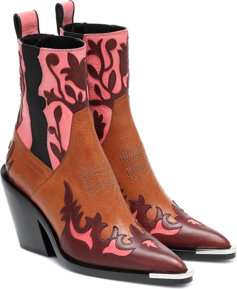Paco Rabanne Leather ankle boots