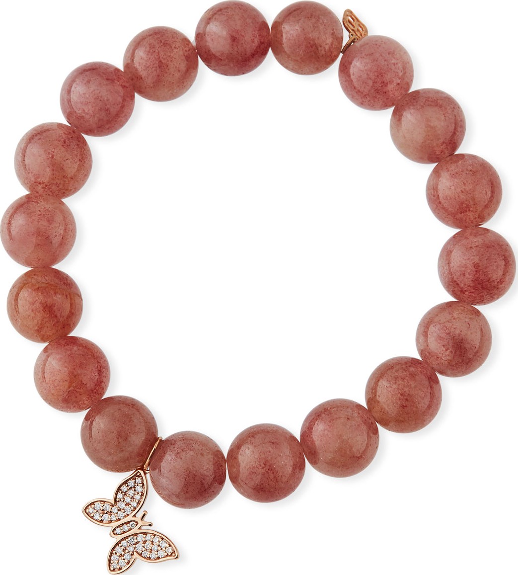 Sydney Evan Muscovite & Diamond Butterfly Bracelet