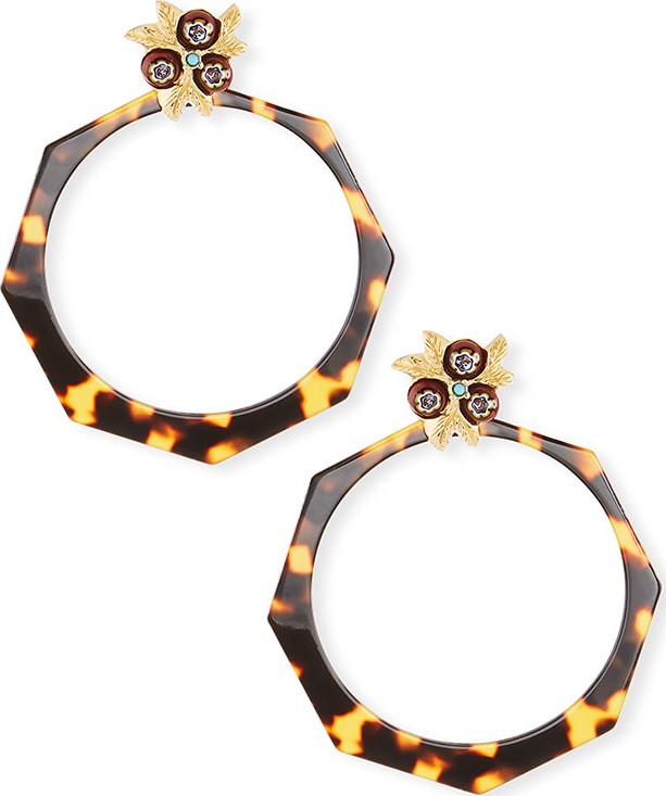 GAS Bijoux Octavia Acetate Hoop Earrings
